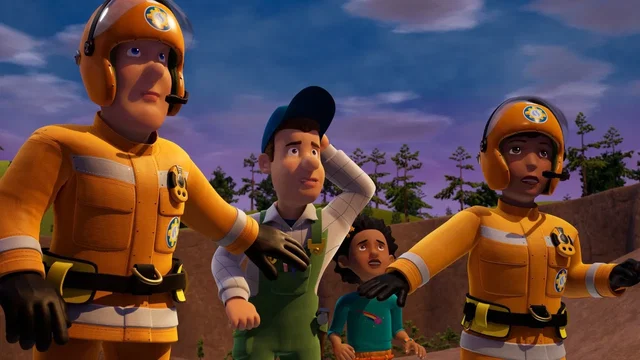 Affiche du film : Sam le pompier - nouvelle caserne, grandes aventures !