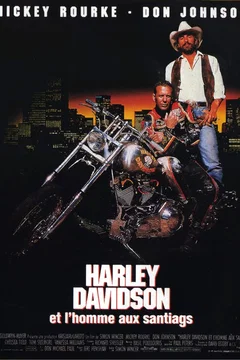 Affiche du film = Harley Davidson et l'homme aux santiags