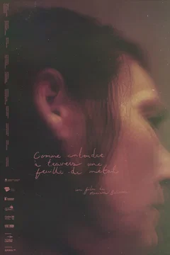 Affiche du film = Comme entendre à travers une feuille de métal