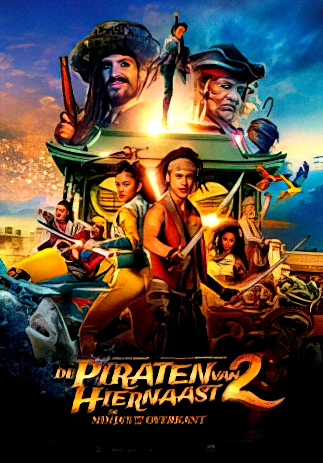 Affiche du film : De Piraten van Hiernaast II: De Ninja's van de Overkant