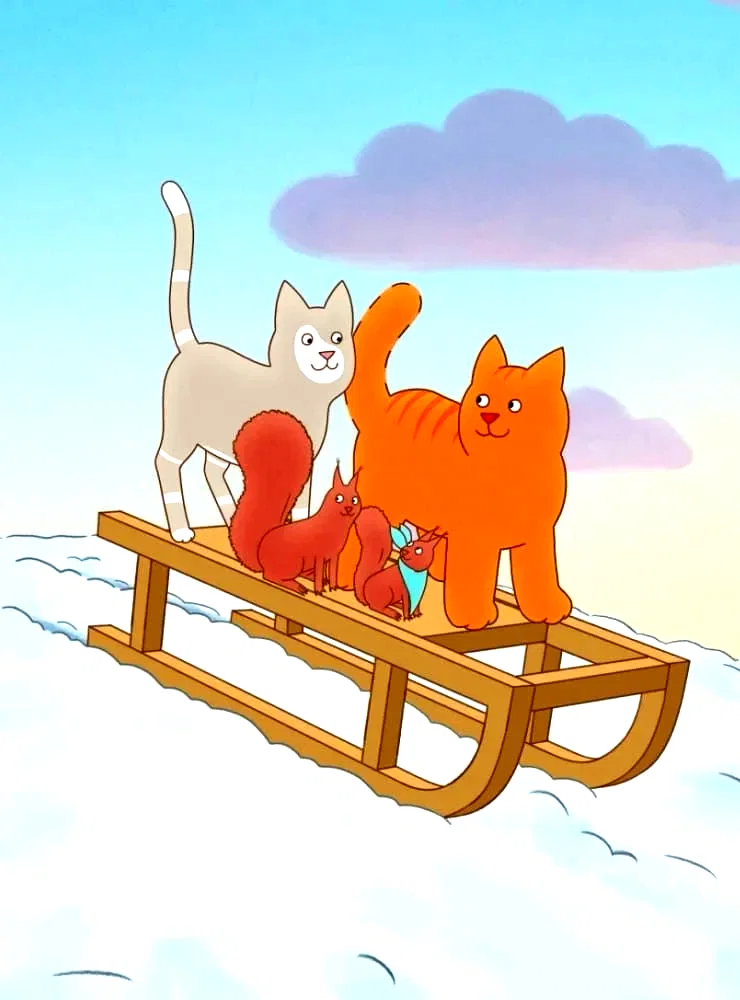 Affiche du film : Le merveilleux hiver de Tom le chat