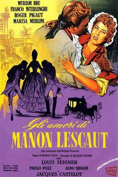 Affiche du film Les amours de manon lescaut
