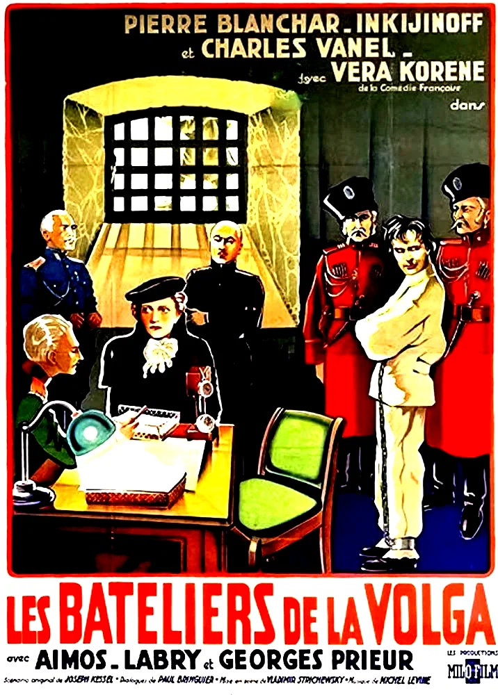 Affiche du film : Les bateliers de la volga