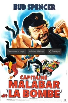 Affiche du film Capitaine malabar dit la bombe