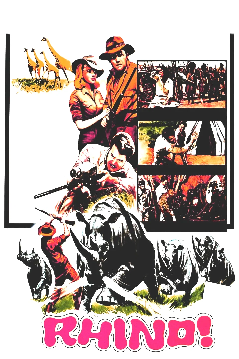 Affiche du film : Sur la piste du rhinoceros blanc