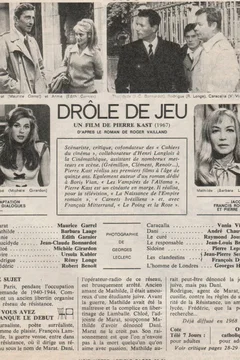 Affiche du film Drôle de jeu