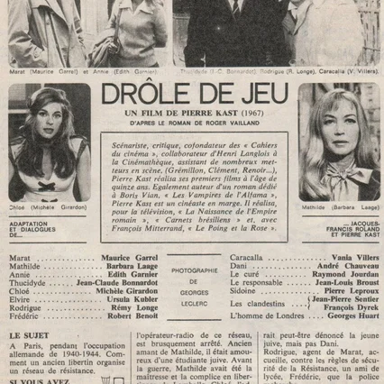 Miniature photo du film : Drôle de jeu