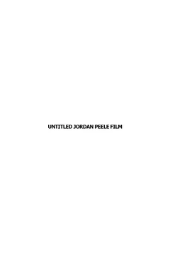 Affiche du film = Untitled Jordan Peele Film