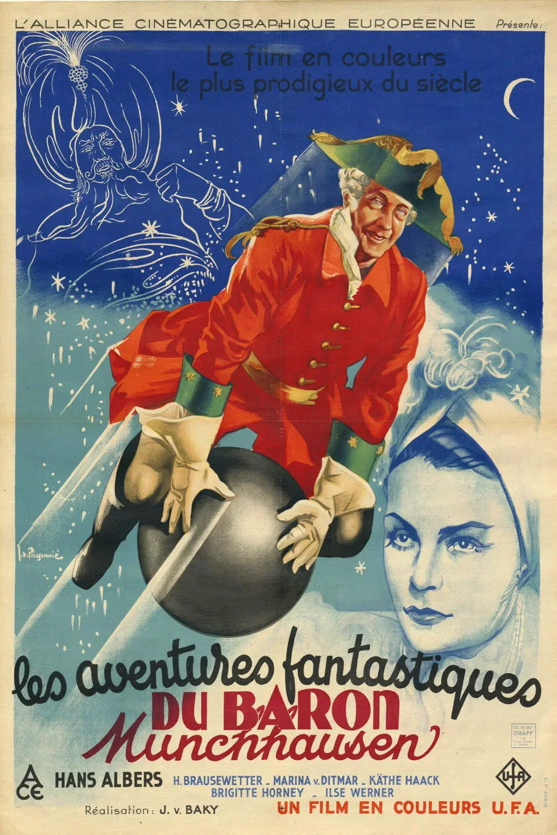 Affiche du film : Les Aventures fantastiques du baron de Münchhausen