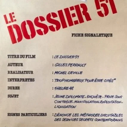 Miniature photo du film : Le Dossier 51