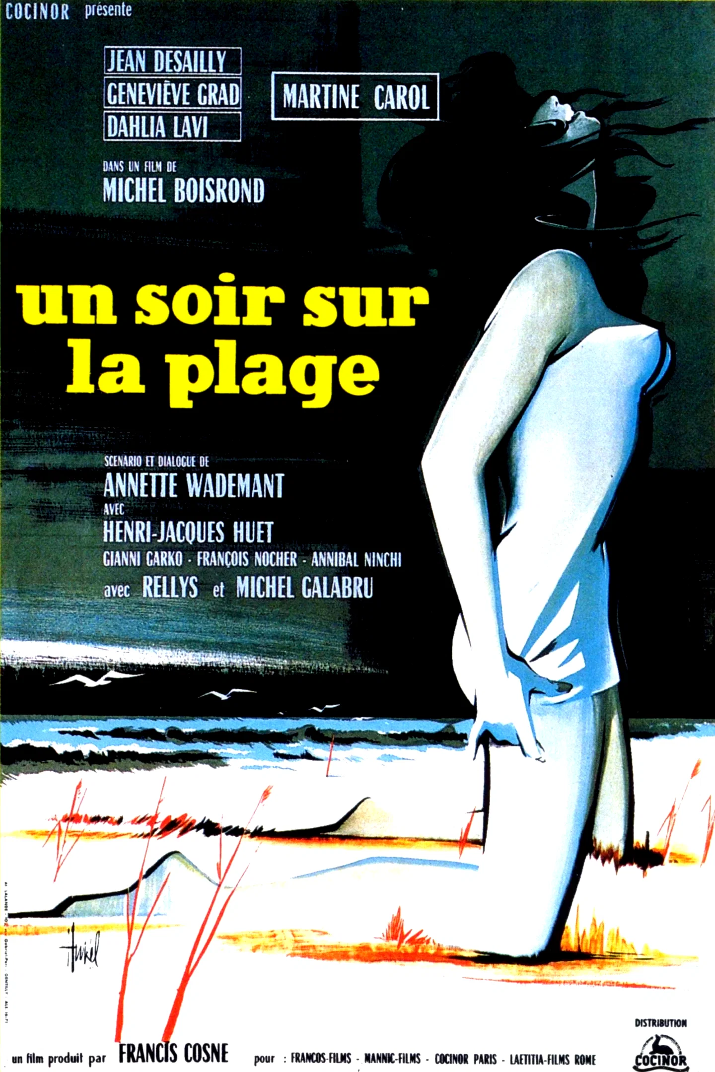 Affiche du film : Un soir sur la plage