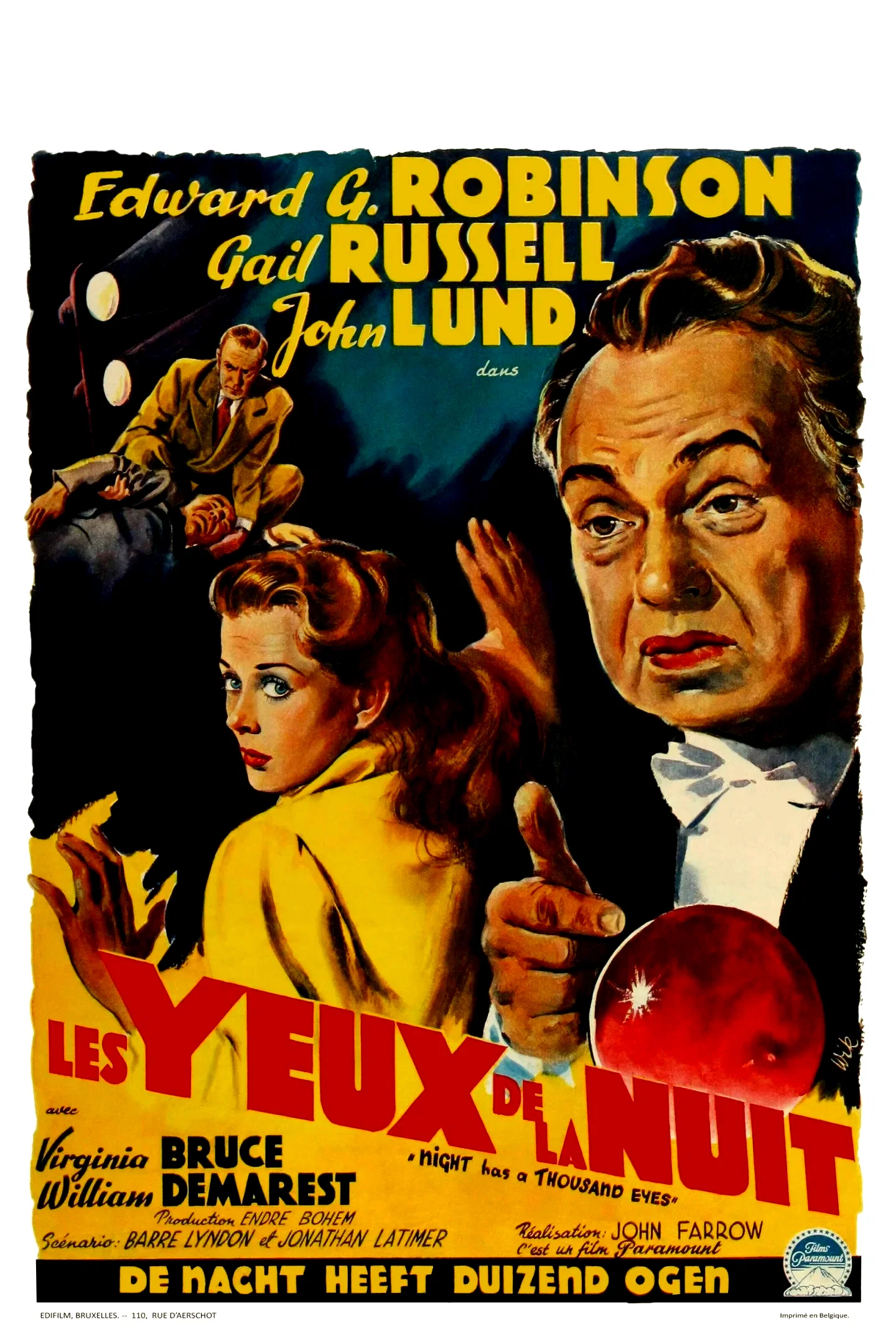 Affiche du film : Les yeux de la nuit