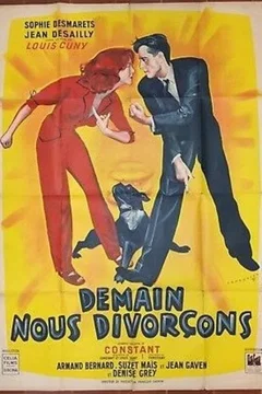Affiche du film = Demain nous divorcons