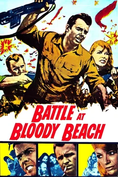 Affiche du film La bataille de bloody beach