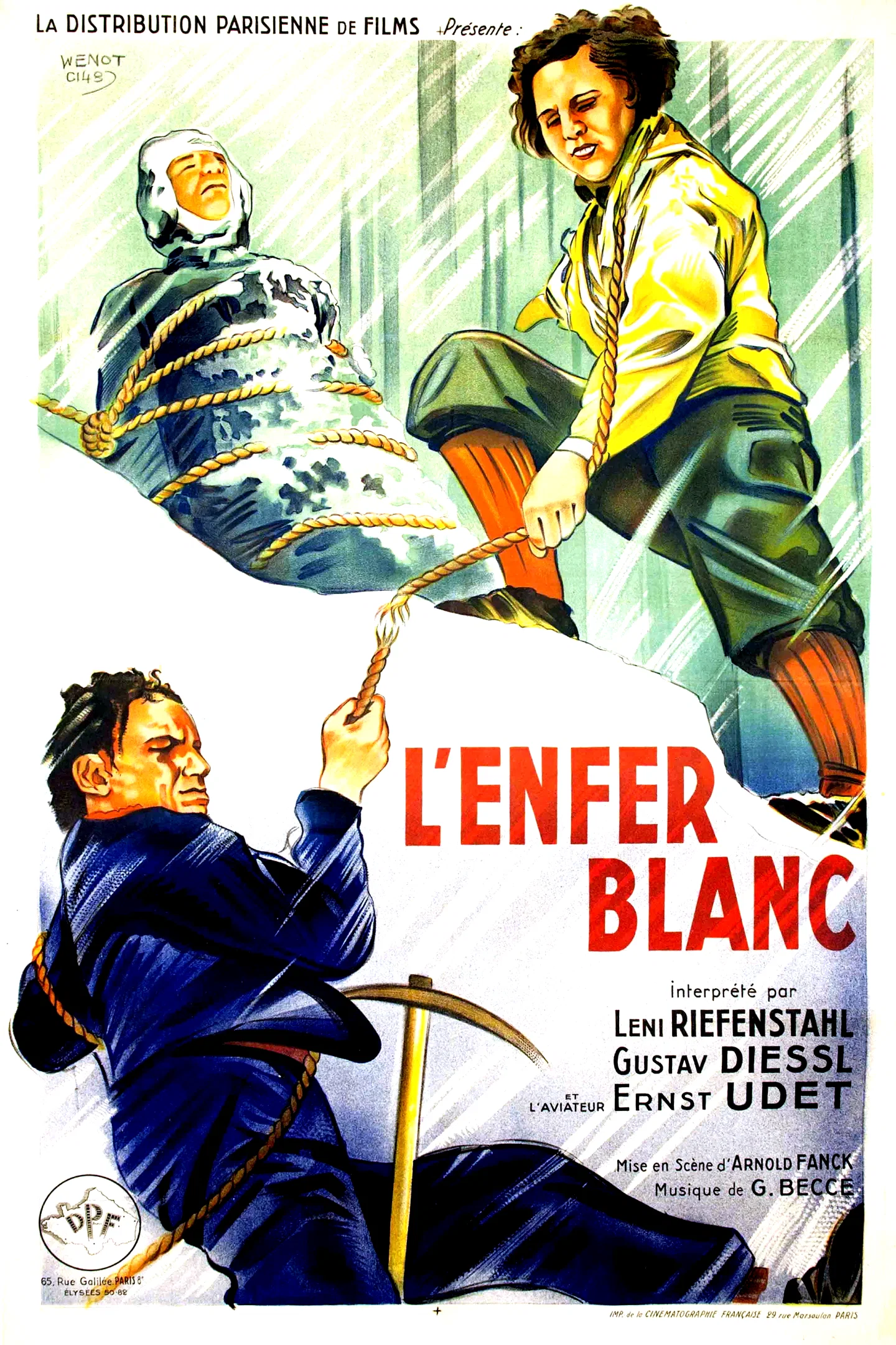 Affiche du film : L'enfer blanc du piz palu