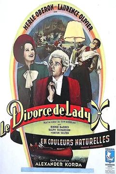 Affiche du film Le divorce de lady x