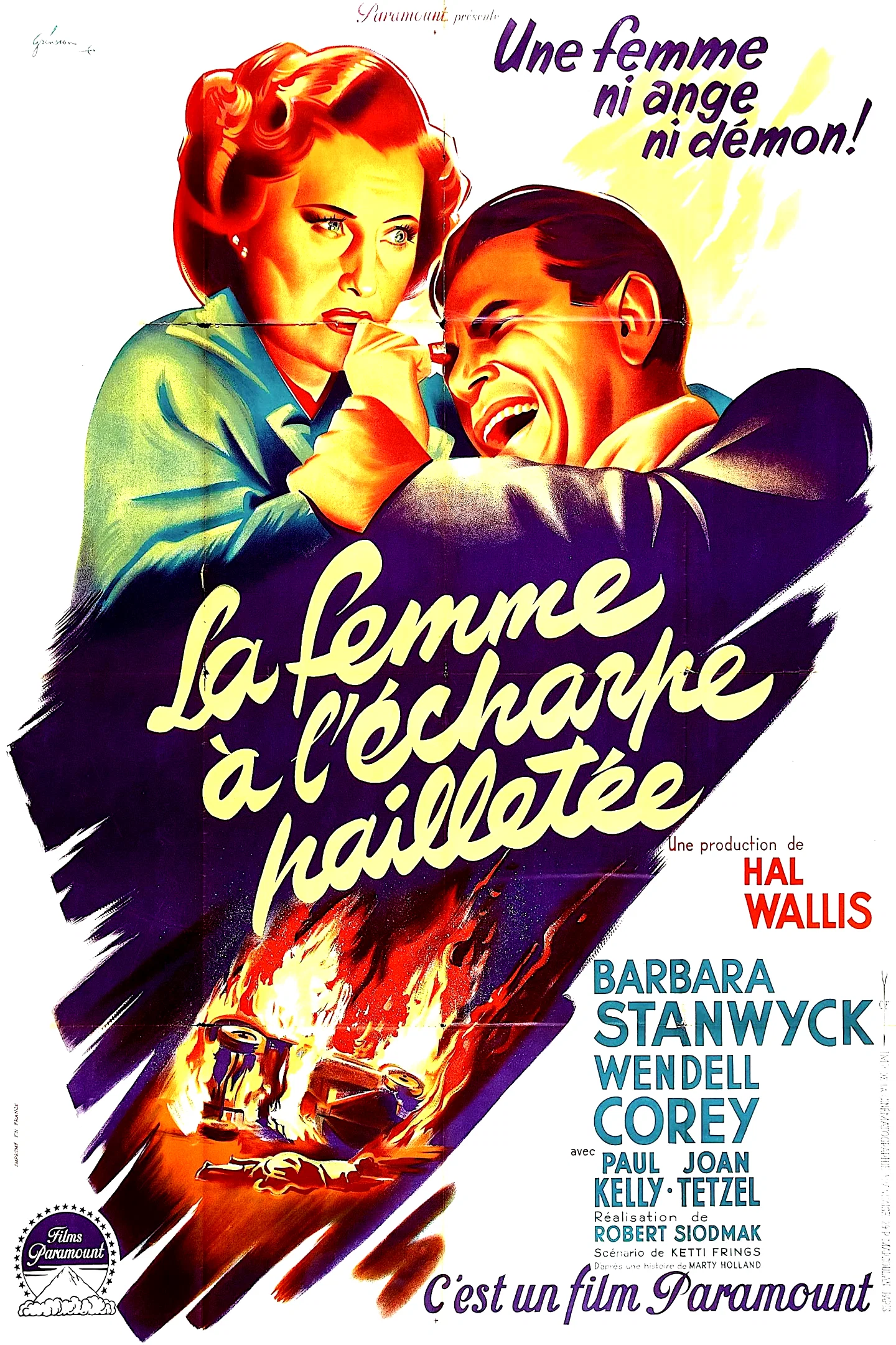 Affiche du film : La femme a l'echarpe pailletee