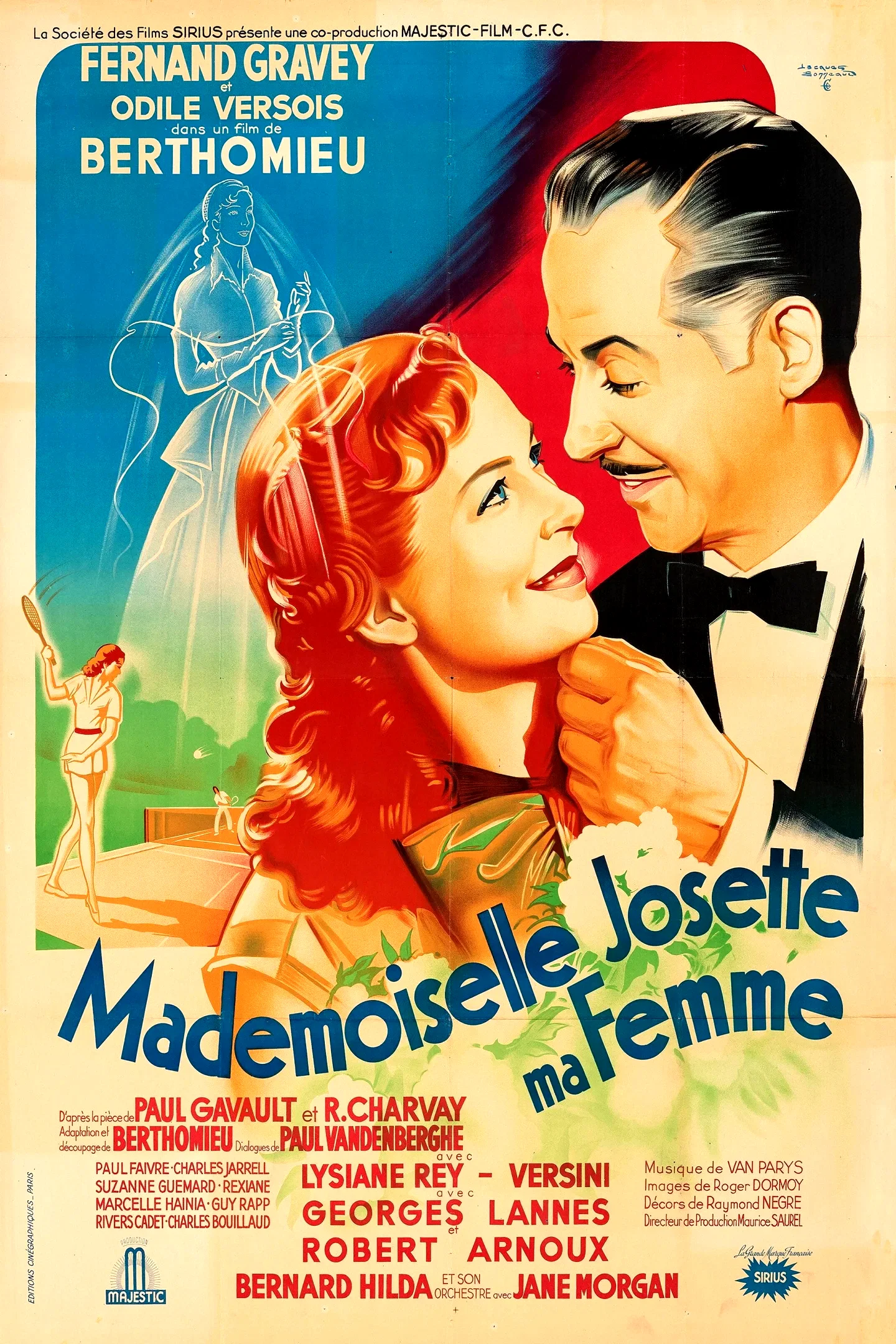 Affiche du film : Mademoiselle josette ma femme