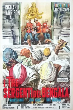 Affiche du film Les trois sergents de fort madras