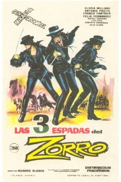 Affiche du film Les trois epees de zorro