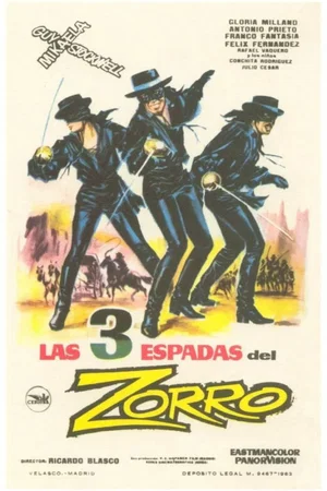 Affiche du film : Les trois epees de zorro