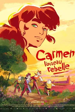 Affiche du film = Carmen, l'oiseau rebelle