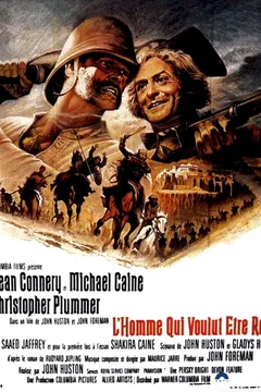Affiche du film = L'homme qui voulut etre roi