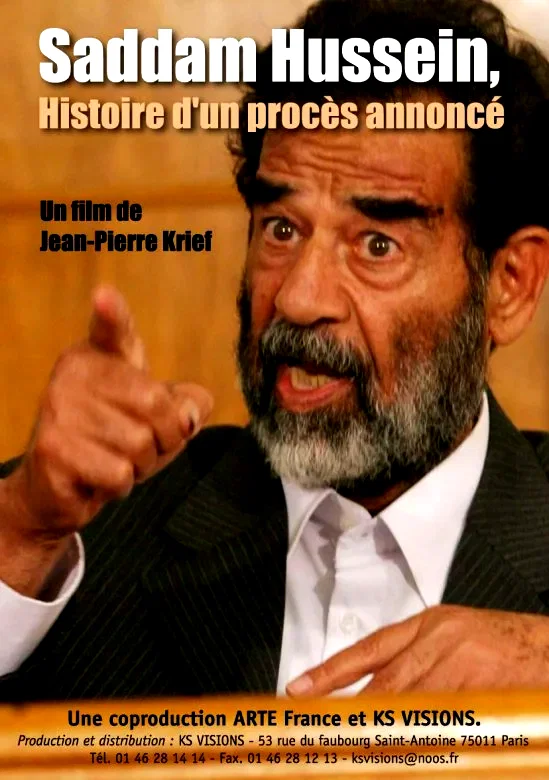 Affiche du film : Saddam Hussein, histoire d'un procès annoncé