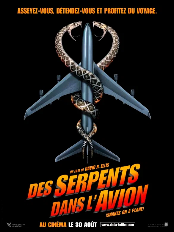 Affiche du film : Des serpents dans l'avion