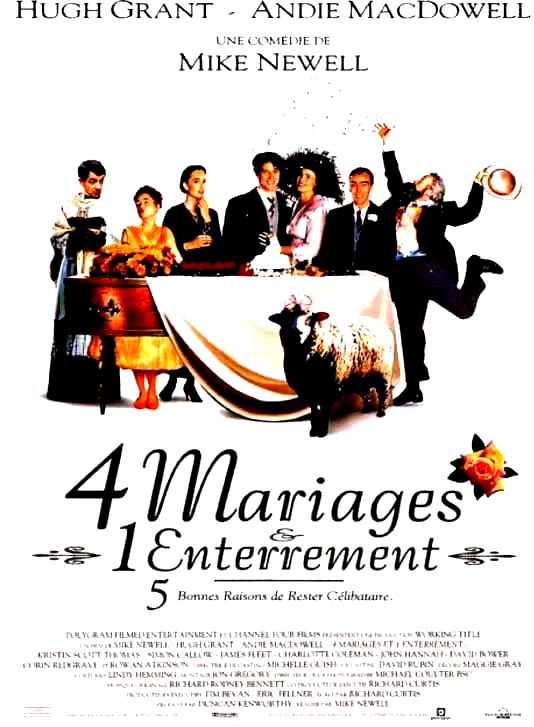 Affiche du film : Quatre mariages et un enterrement