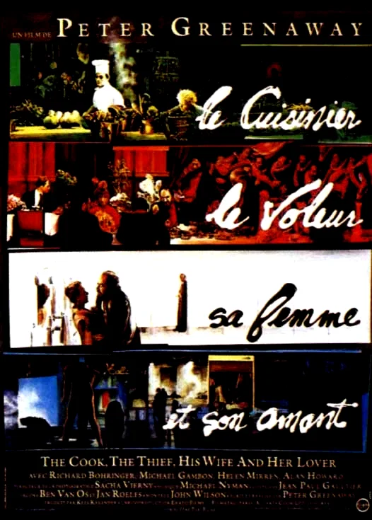 Affiche du film : Le Cuisinier, le voleur, sa femme et son amant