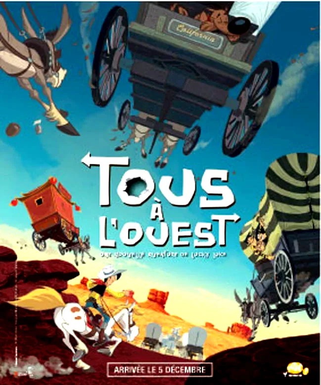 Affiche du film : Tous à l'Ouest : une nouvelle aventure de Lucky Luke