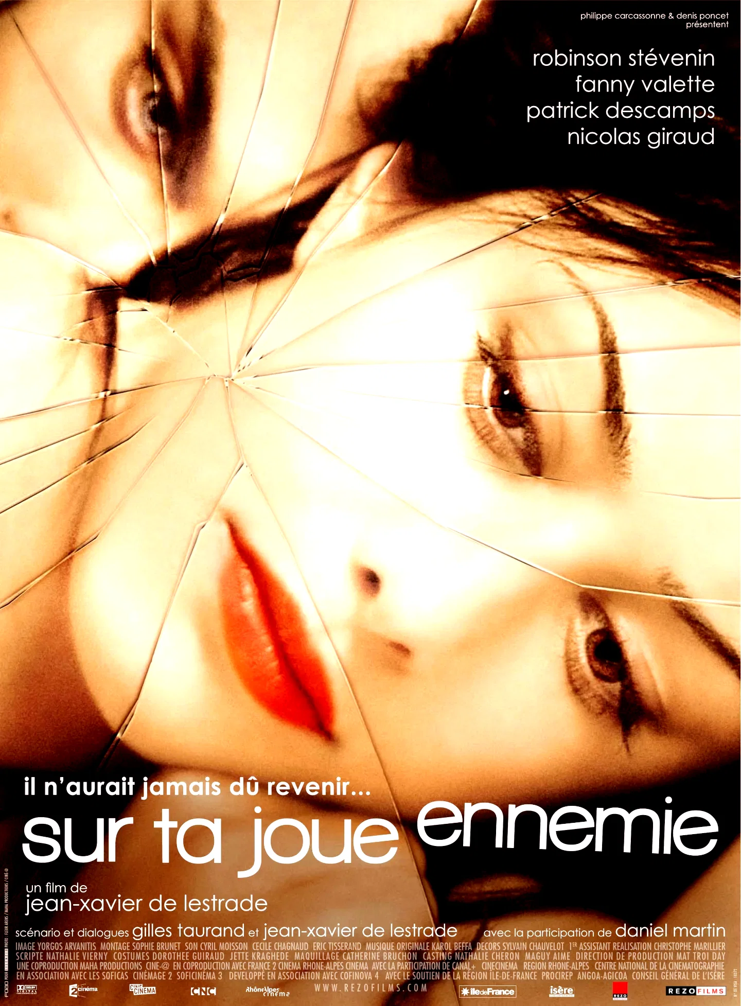 Affiche du film : Sur ta joue ennemie