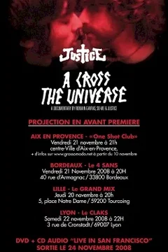 Affiche du film Projection A Cross The Universe by Justice
