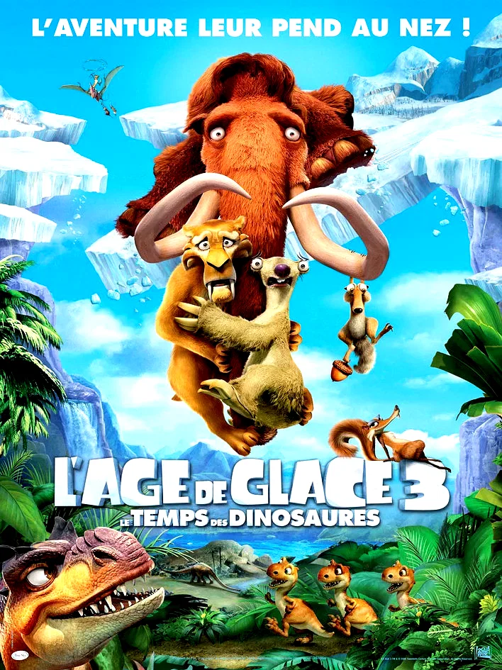 Affiche du film : L'âge de glace 3 : le temps des dinosaures 