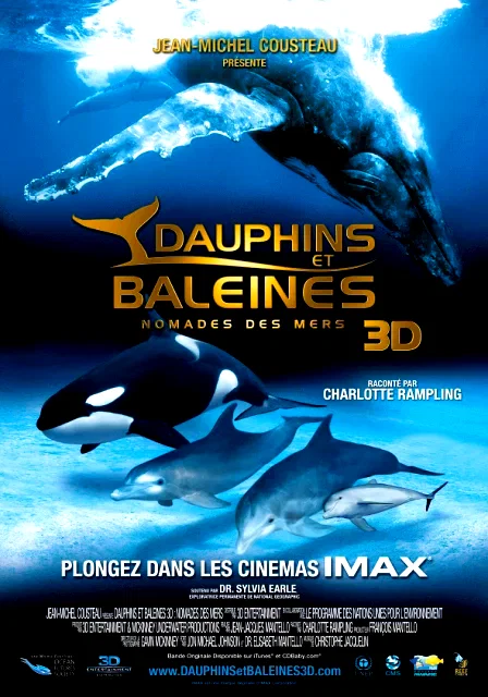 Affiche du film : Dauphins et Baleines 3D, nomades des Mers