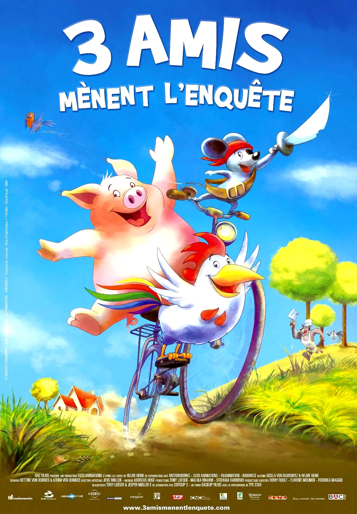 Affiche du film : 3 amis mènent l'enquête