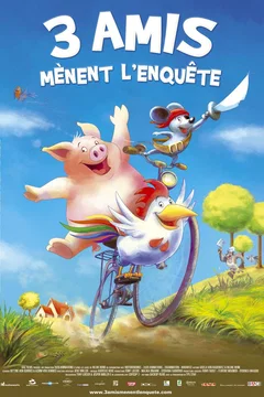Affiche du film 3 amis mènent l'enquête