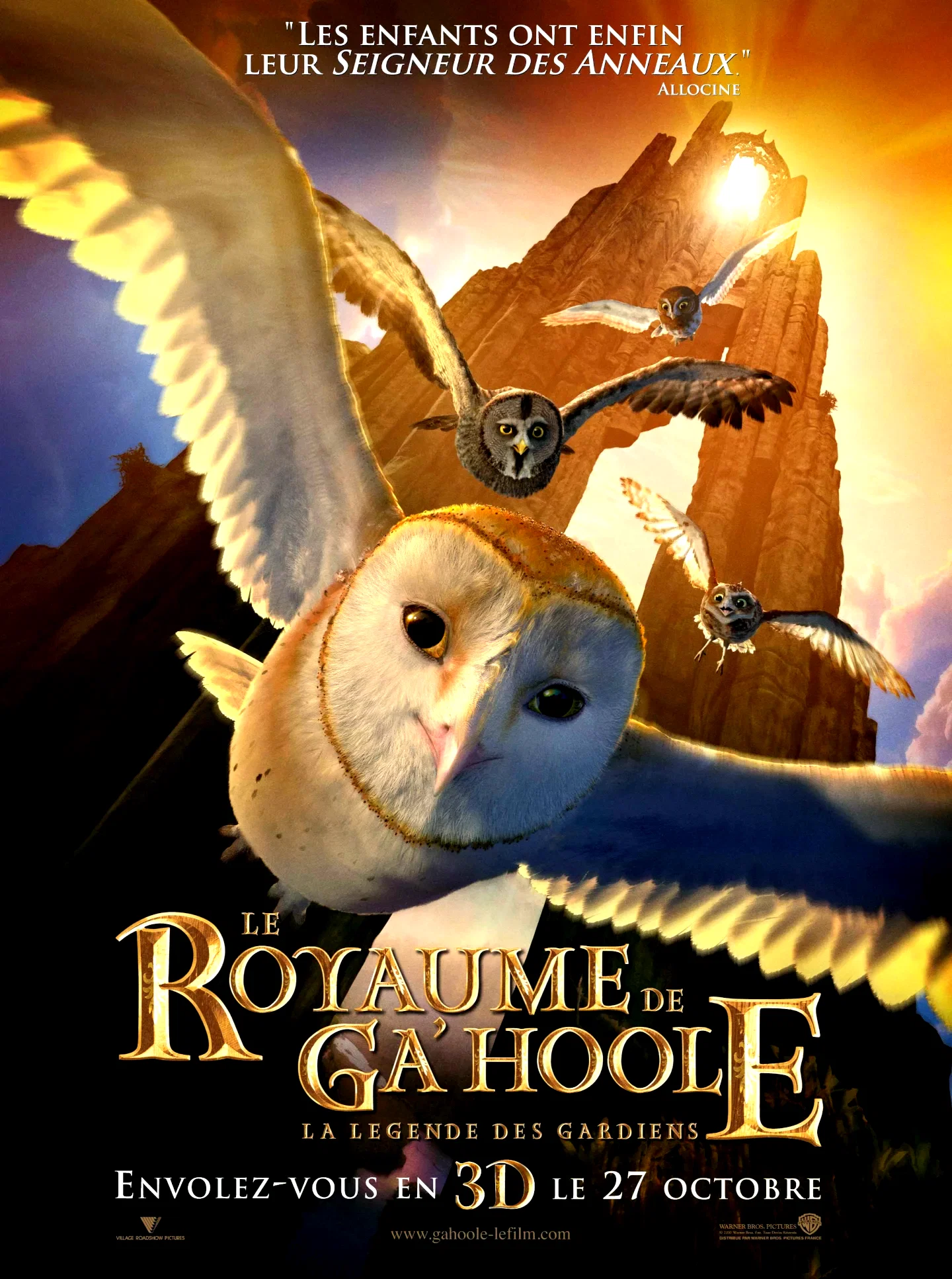 Affiche du film : Le royaume de Ga'Hoole - la légende des gardiens