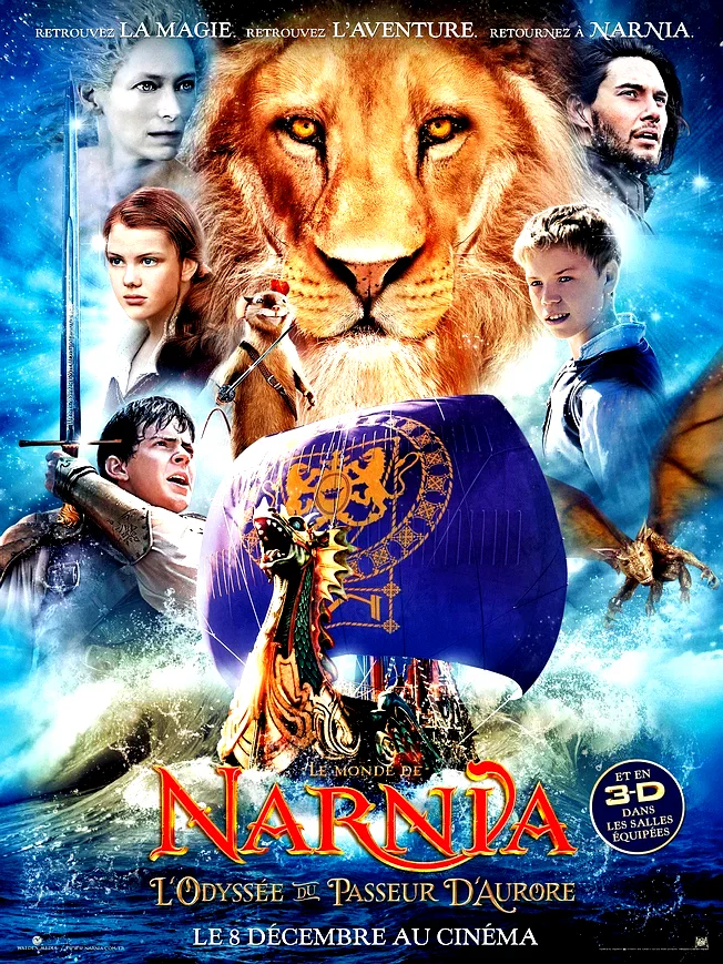 Affiche du film : Le Monde de Narnia : chapitre 3 - L'Odyssée du Passeur d'aurore