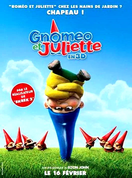 Affiche du film : Gnomeo et Juliette (3D)