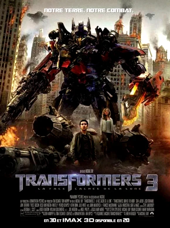 Affiche du film : Transformers 3 : la face cachée de la lune (3D)