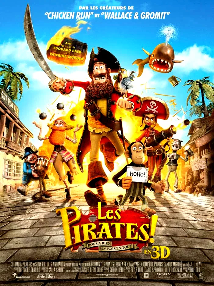 Affiche du film : Les Pirates ! Bons à rien, mauvais en tout 