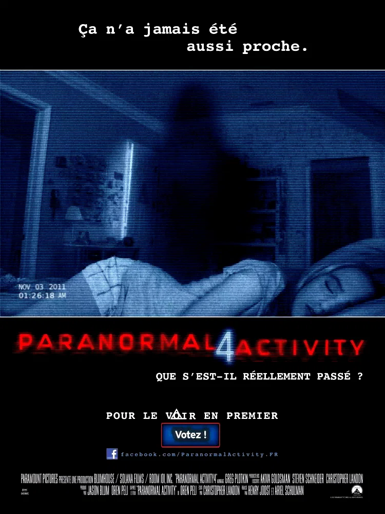 Affiche du film : Paranormal Activity 4 