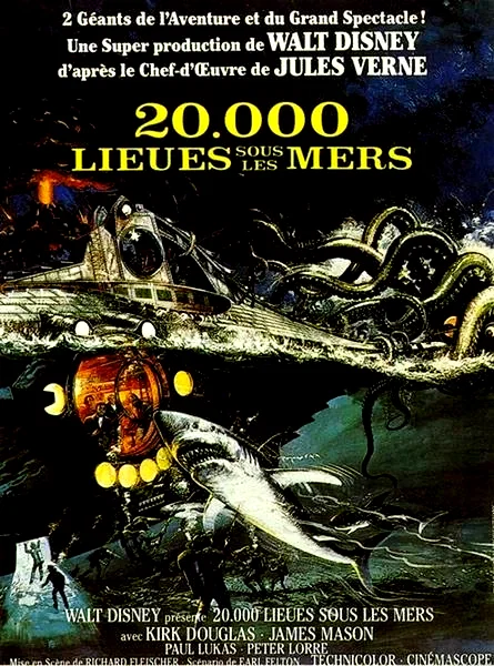 Affiche du film : 20 000 lieues sous les mers