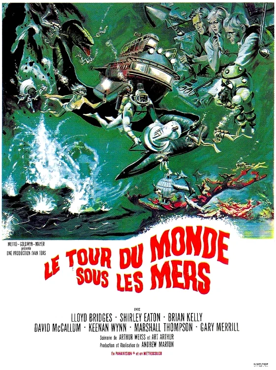 Affiche du film : Le tour du monde sous les mers
