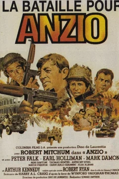 Affiche du film = La bataille pour anzio