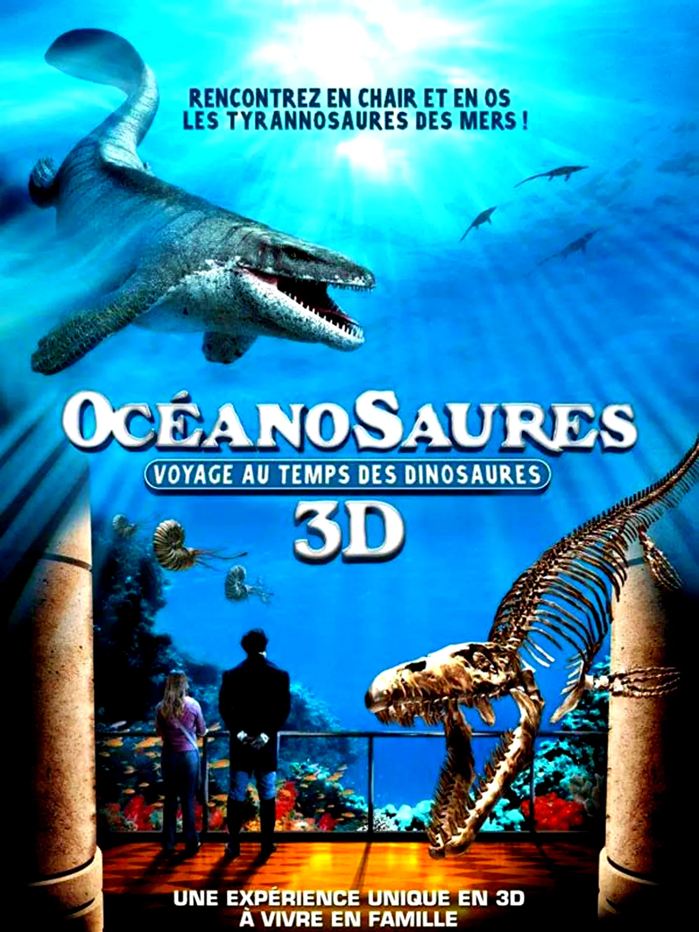 Affiche du film : Océanosaures 3D : Voyage au Temps des Dinosaures