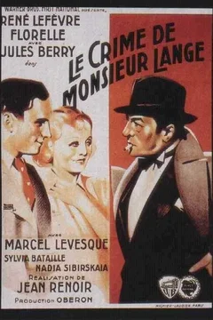 Affiche du film Le crime de monsieur lange