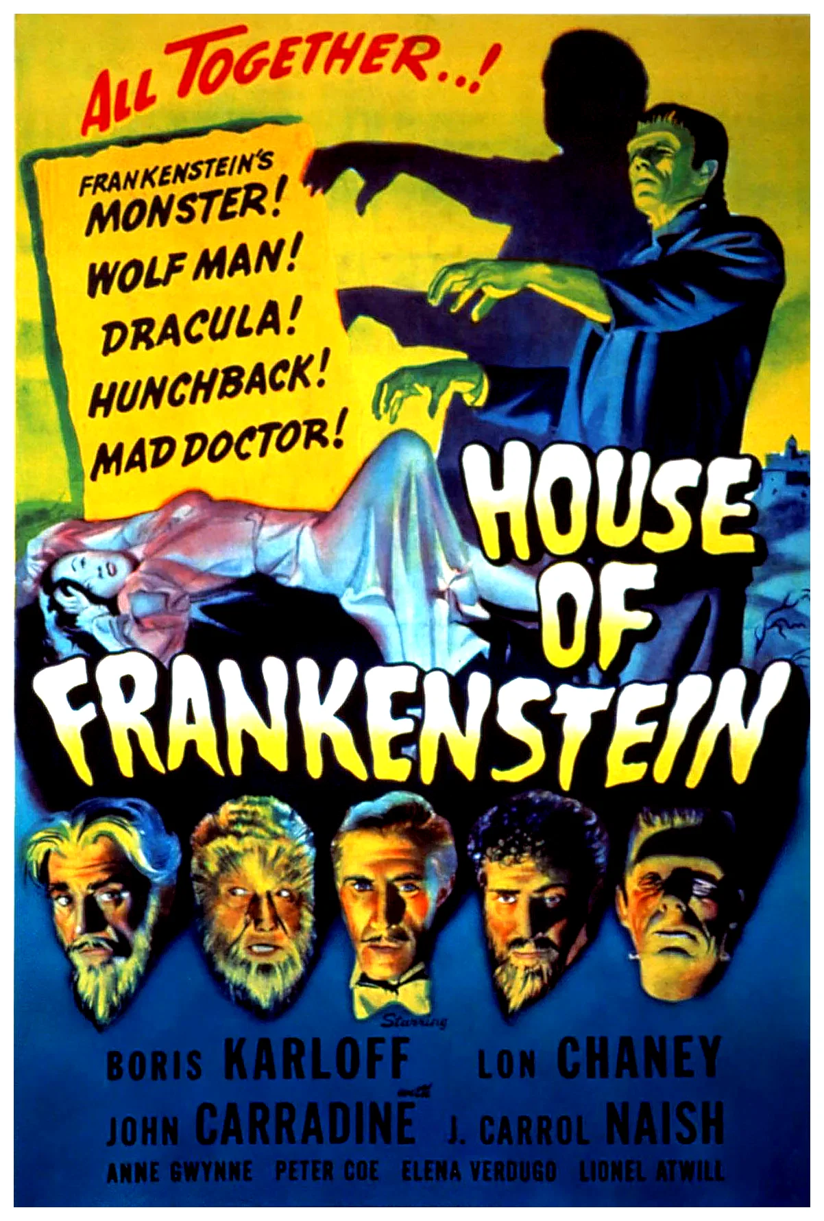 Affiche du film : La maison de frankenstein